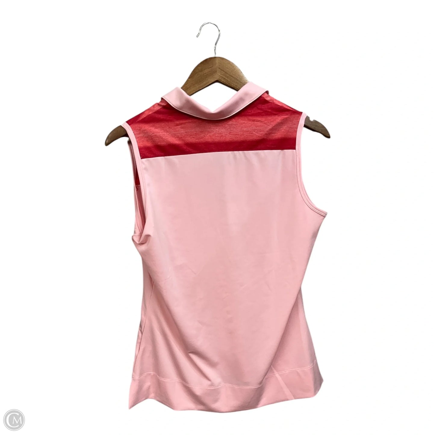Athletic Tank Top By Adidas In Pink & Red, Size: M