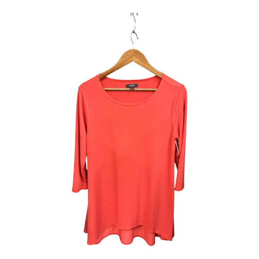 Top Long Sleeve By Alfani In Coral, Size: M