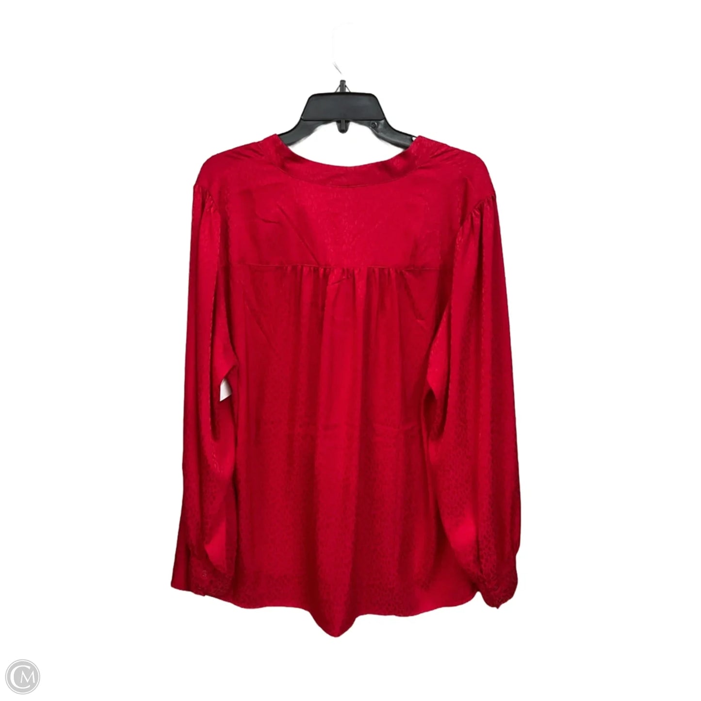 Blouse Long Sleeve By Torrid In Red, Size: 2x