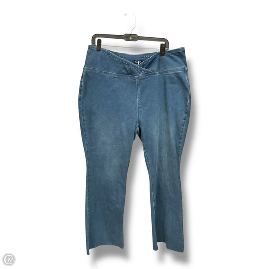 Jeans Flared By Clothes Mentor In Blue Denim, Size: 26