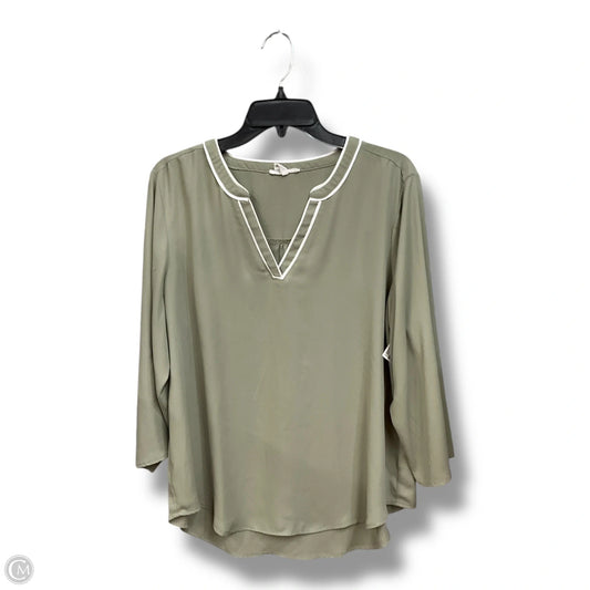 Top 3/4 Sleeve By Maurices In Green, Size: Xl