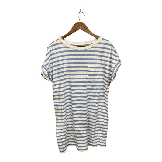 Tunic Short Sleeve By Gap In Striped Pattern, Size: M