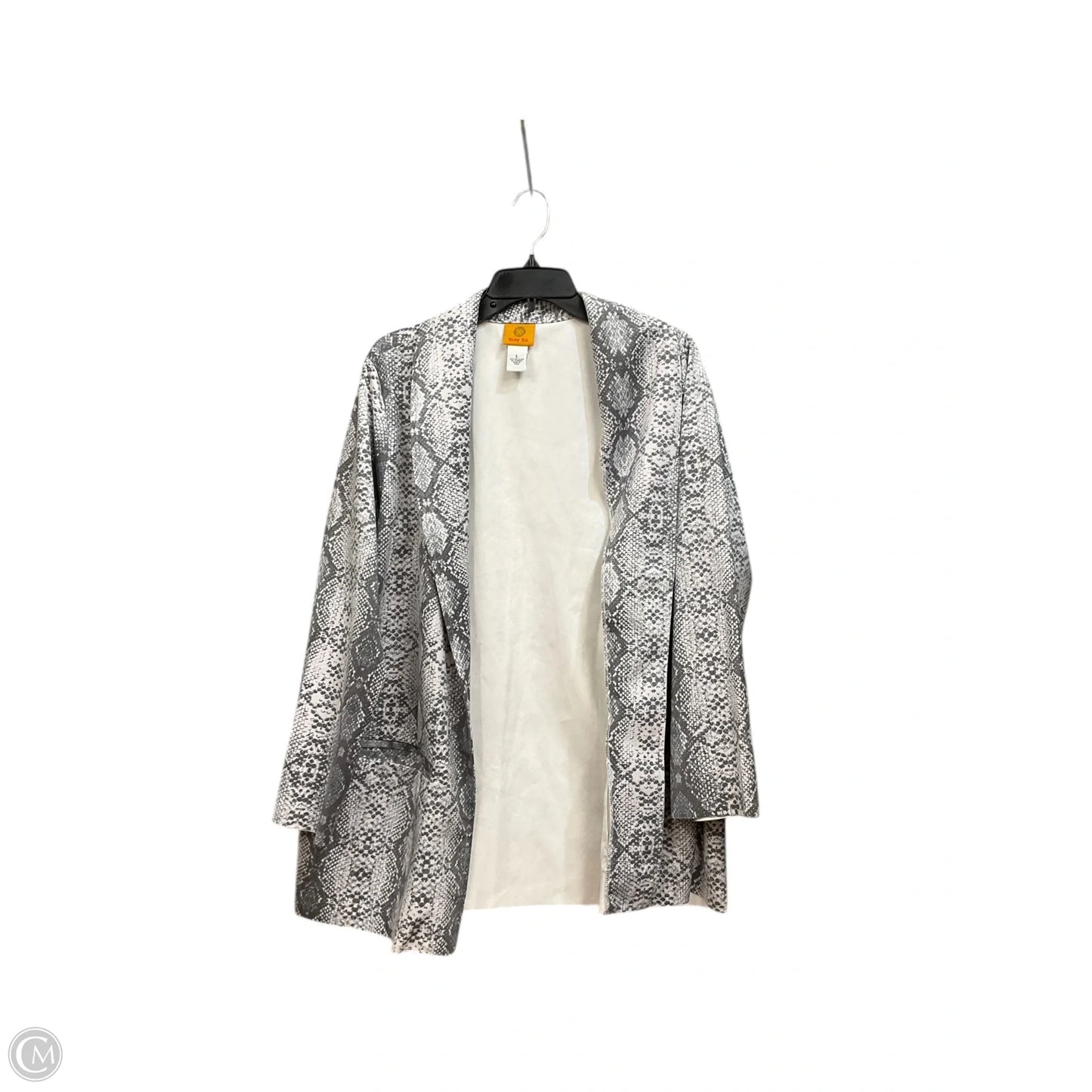 Blazer By Ruby Rd In Snakeskin Print, Size: L