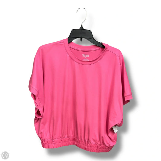 Athletic Top Short Sleeve By Tek Gear In Pink, Size: Xl