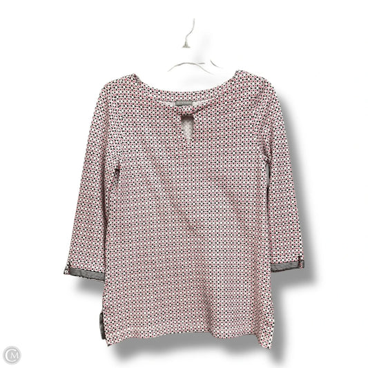Top 3/4 Sleeve By Talbots In Multi-colored, Size: S