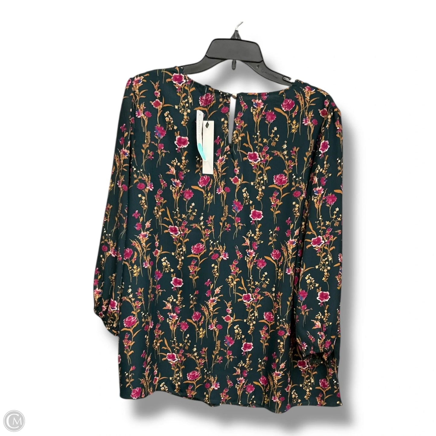 Blouse 3/4 Sleeve By Papermoon In Floral Print, Size: 2x