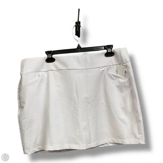 Athletic Skirt By Clothes Mentor In White, Size: Xl