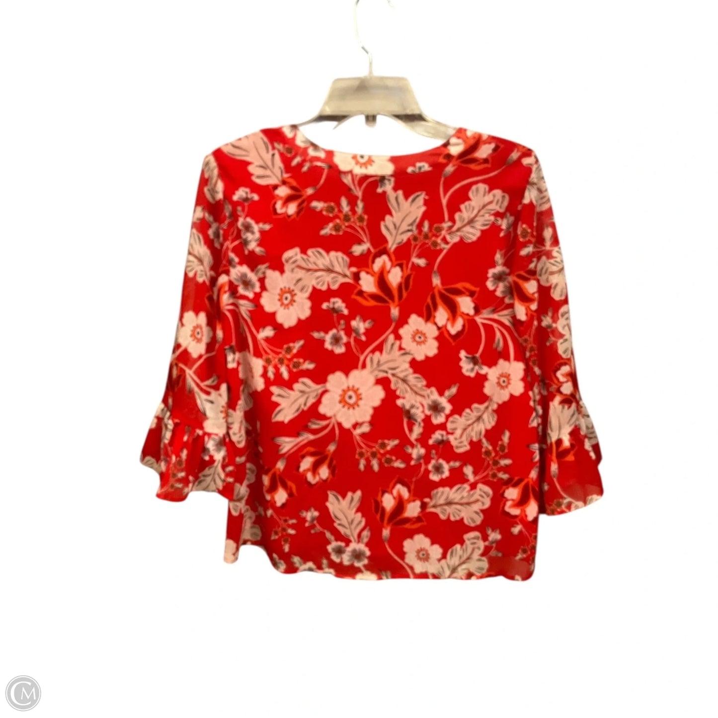 Top Long Sleeve By Ann Taylor In Floral Print, Size: S