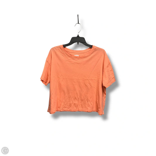 Top Short Sleeve By Old Navy In Peach, Size: L