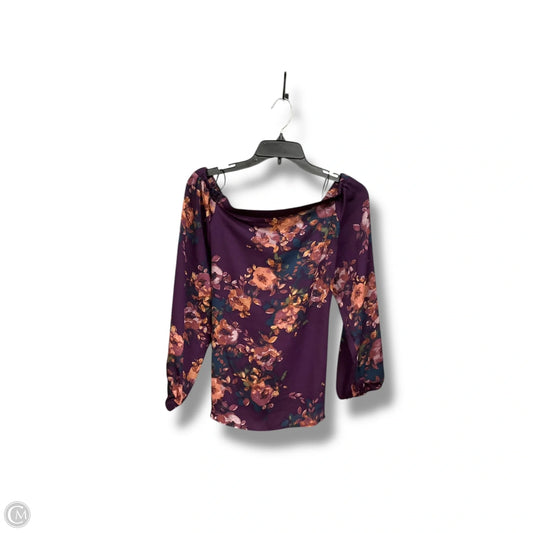 Blouse 3/4 sleeve By Bold Elements In Floral Print, Size: s