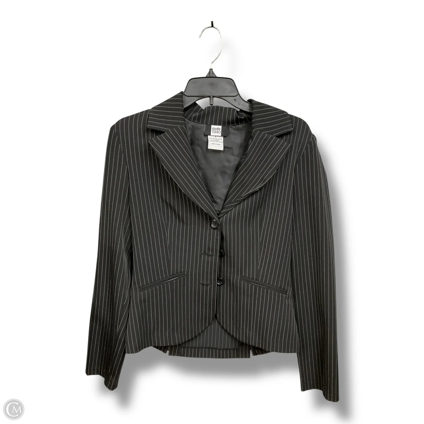 Blazer By Studio 1940 In Striped Pattern, Size: S