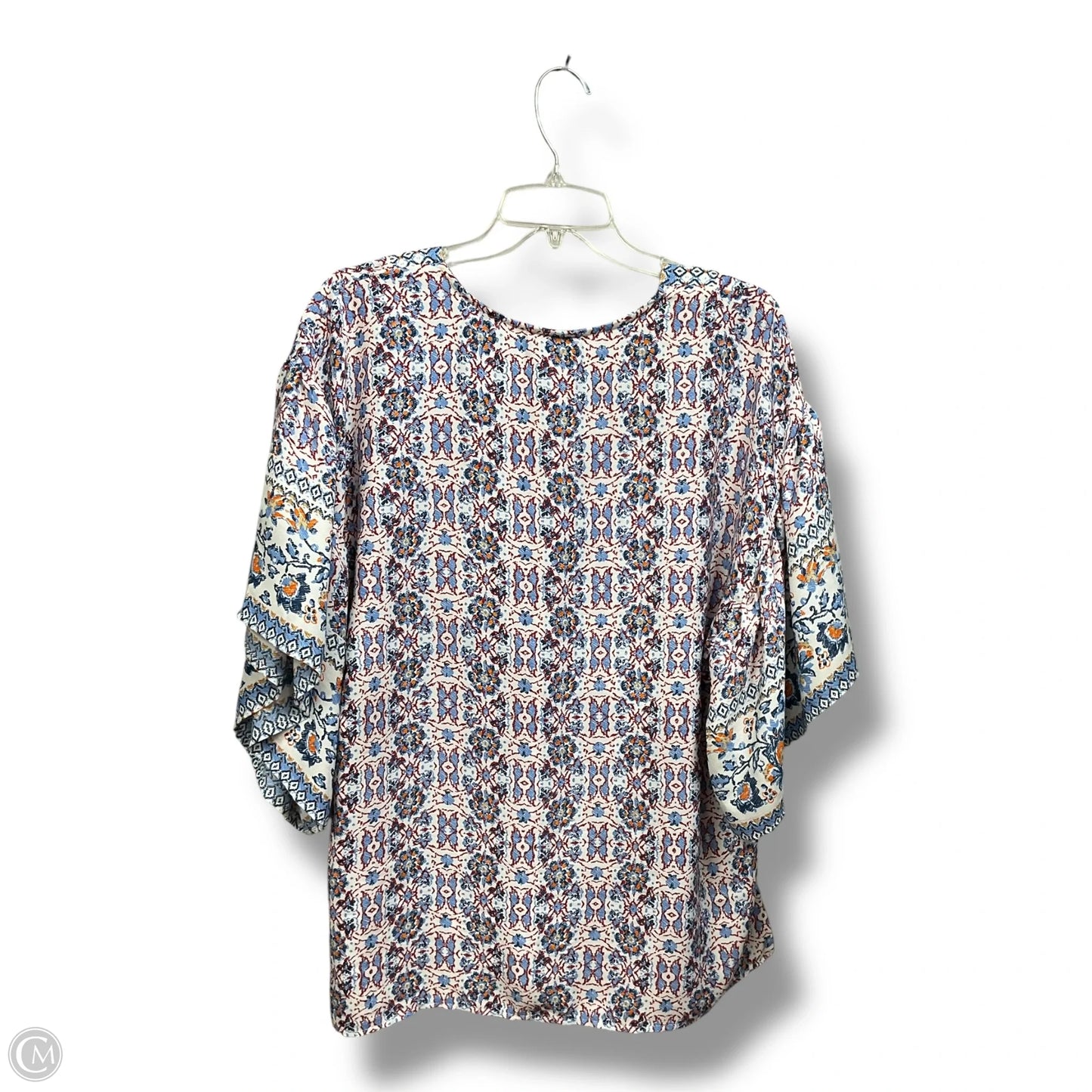 Top Short Sleeve By Bobeau In Multi-colored, Size: Xl