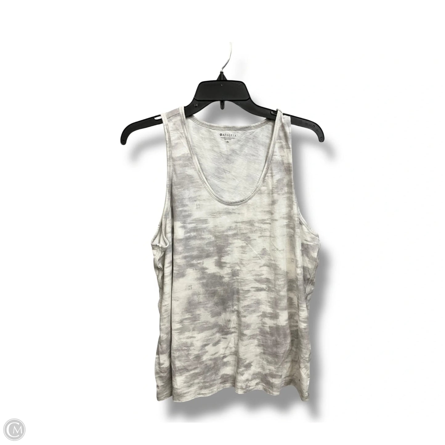 Athletic Tank Top By Athleta In Grey & White, Size: Xl