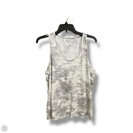 Athletic Tank Top By Athleta In Grey & White, Size: Xl