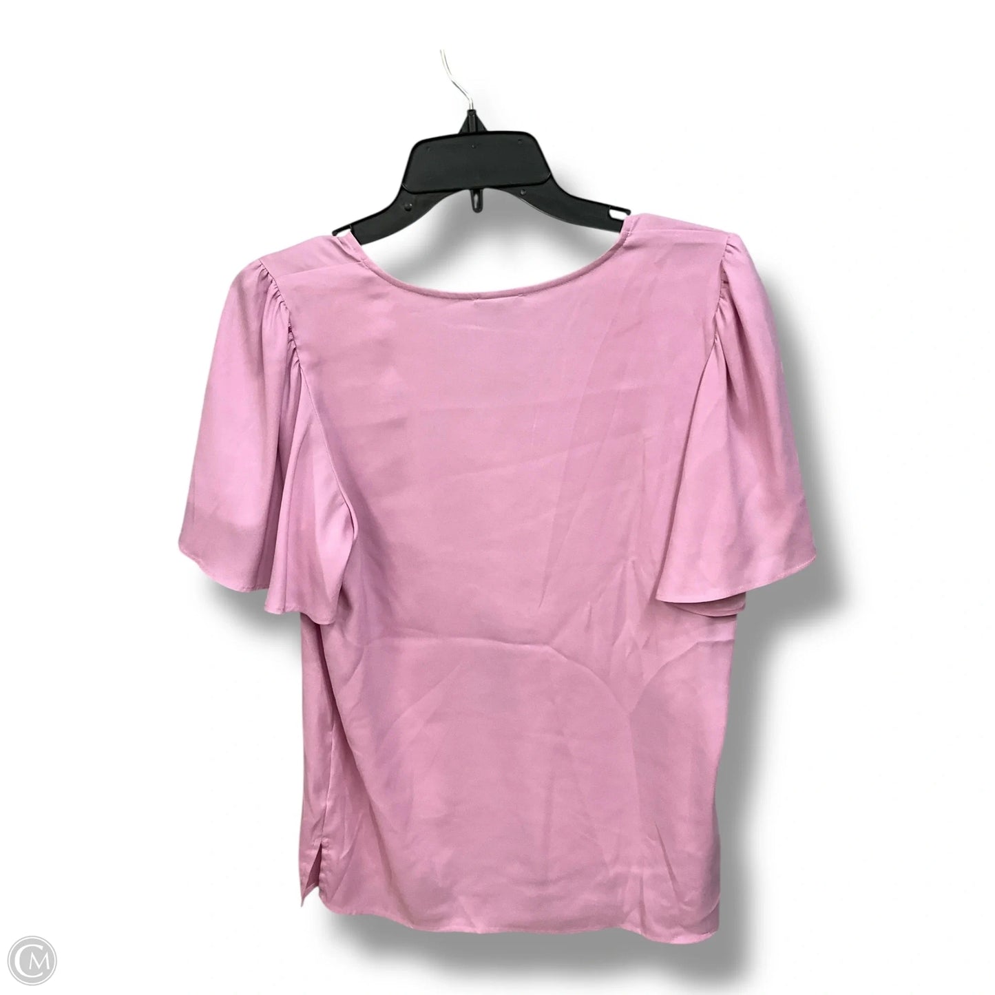 Top Short Sleeve By Ann Taylor In Pink, Size: S