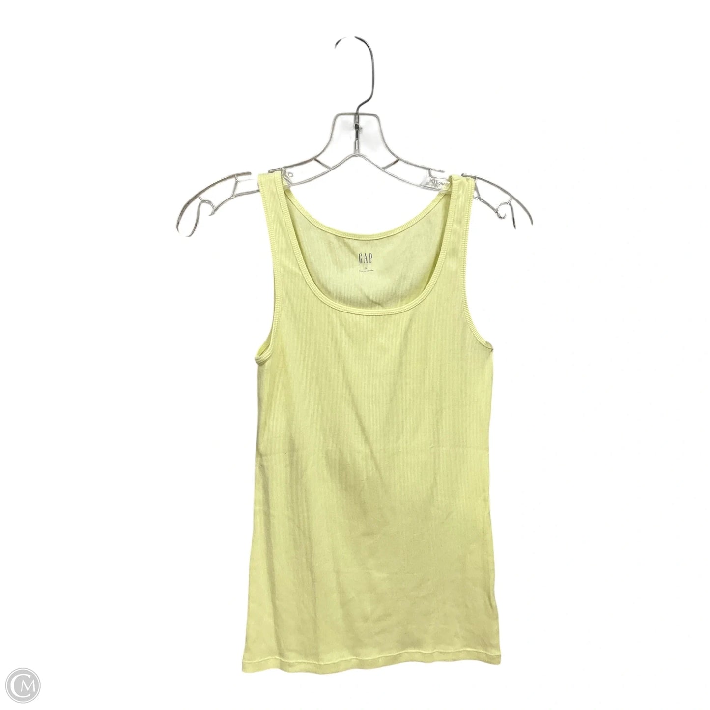Tank Top By Gap In Yellow, Size: M