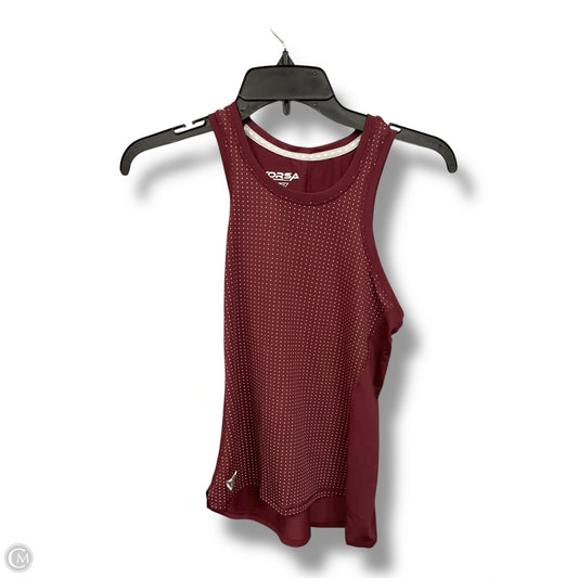 Athletic Tank Top By Clothes Mentor In Maroon, Size: Xl