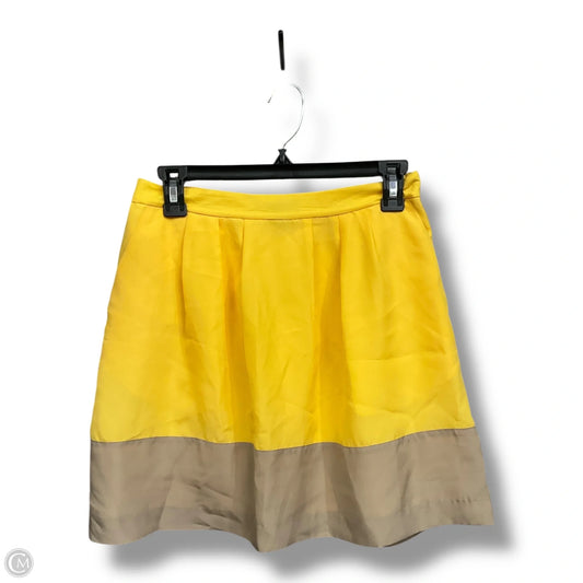 Skirt Mini & Short By J. Crew In Yellow, Size: 2