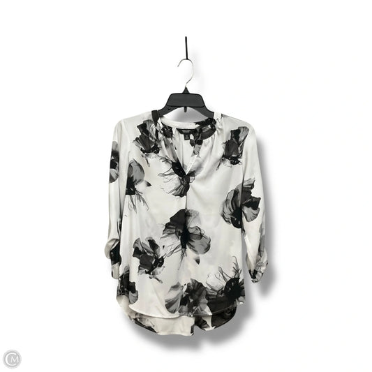 Blouse Long Sleeve By Simply Vera In Floral Print, Size: Xs
