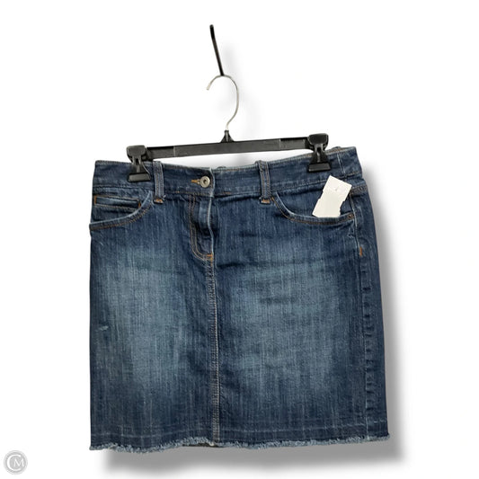 Skirt Mini & Short By Loft In Blue Denim, Size: Xs
