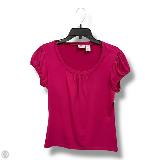 Top Sleeveless By Worthington In Pink, Size: M