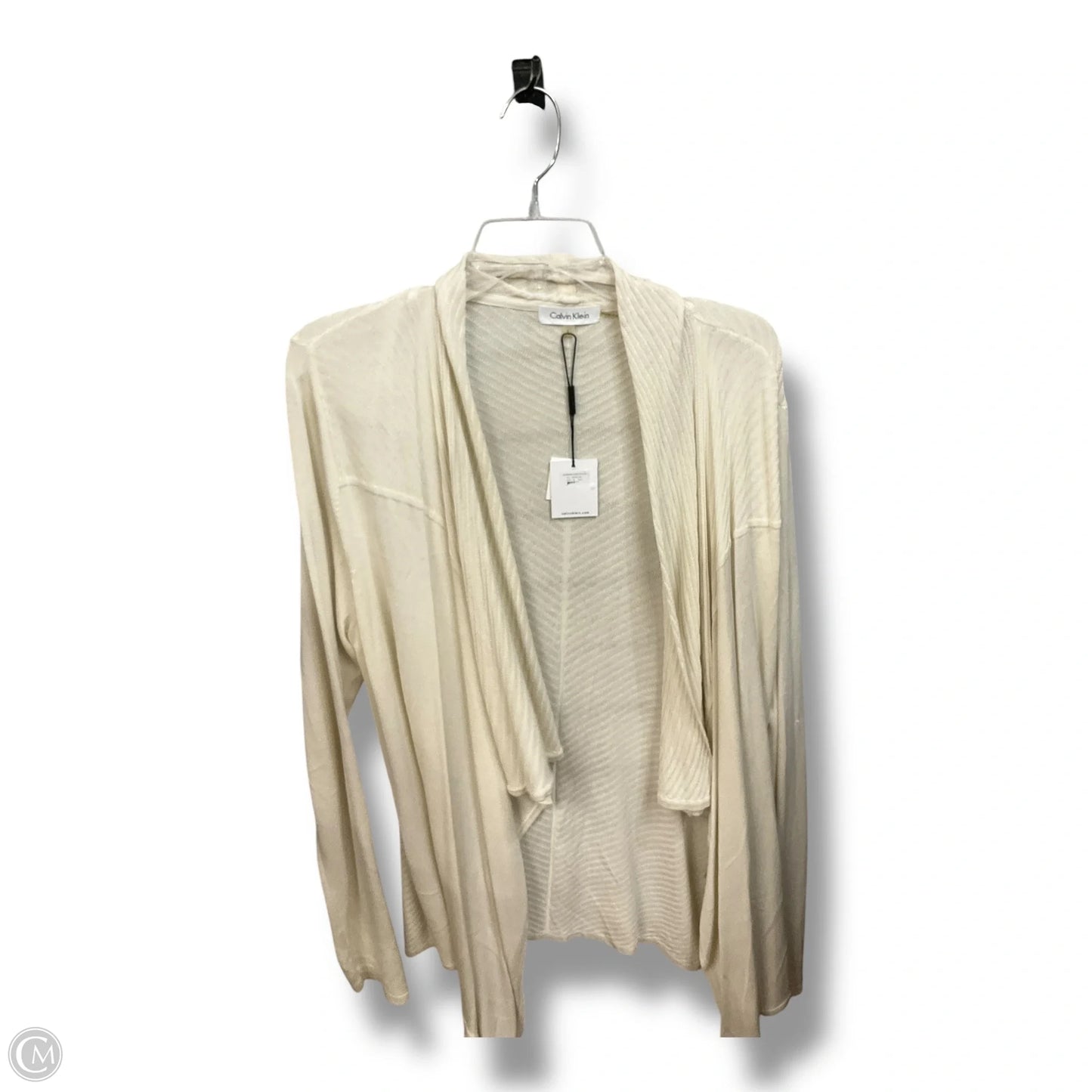 Cardigan By Calvin Klein In Cream, Size: L