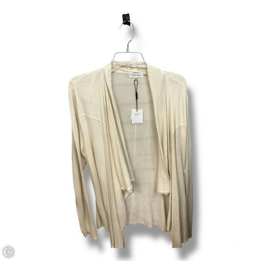Cardigan By Calvin Klein In Cream, Size: L
