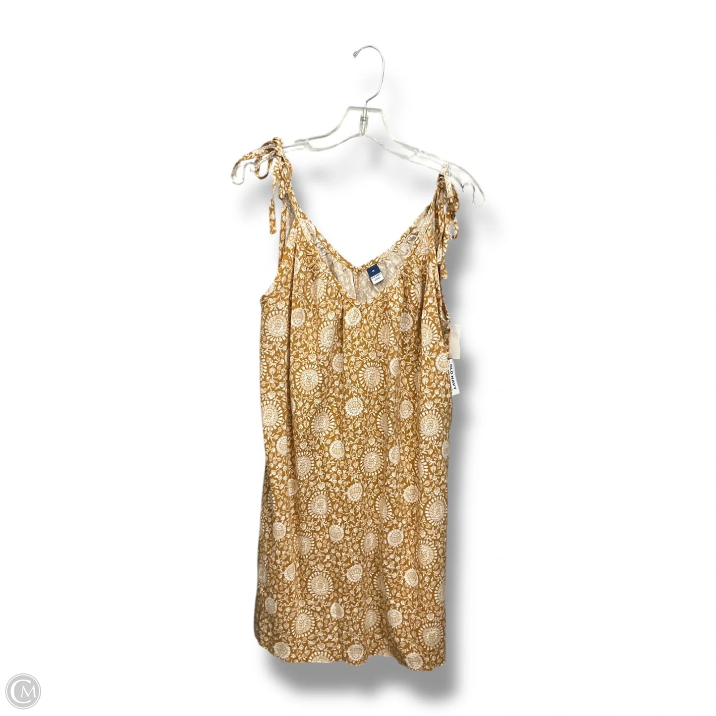 Dress Casual Short By Old Navy In Orange & White, Size: M