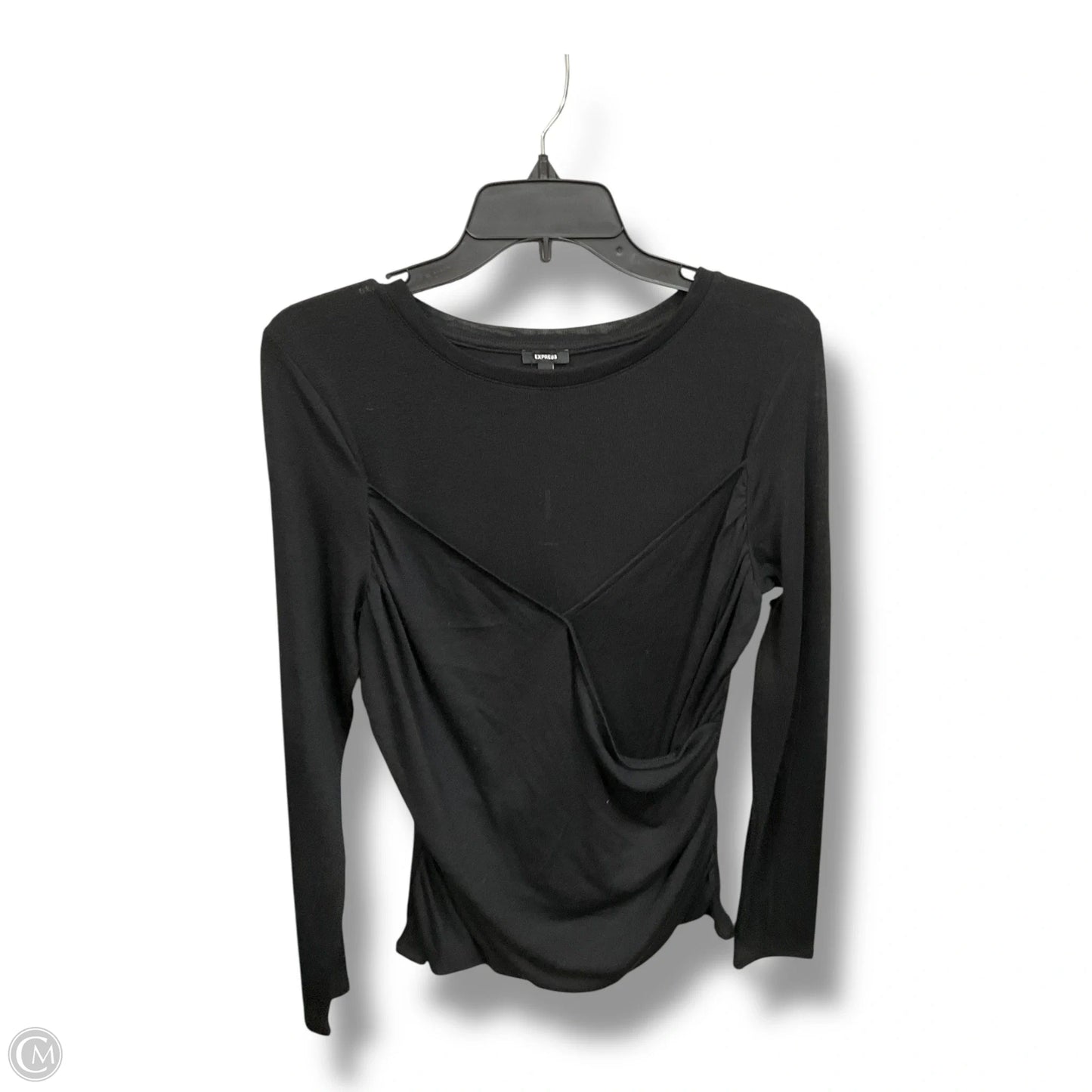 Top Long Sleeve By Express In Black, Size: L