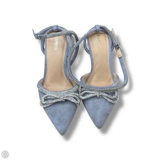 Shoes Heels Stiletto By Express In Grey & Silver, Size: 7