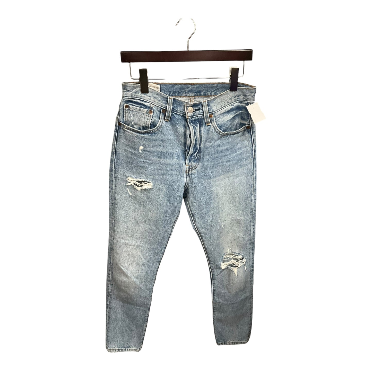 Jeans Skinny By Levis In Blue Denim, Size: 4