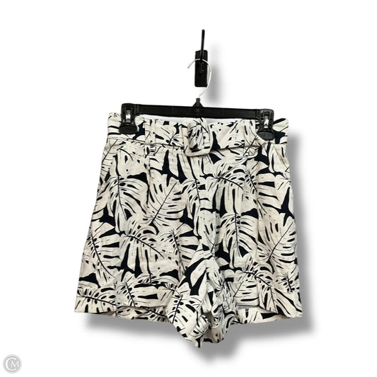 Shortalls By Clothes Mentor In Blue & White, Size: 2