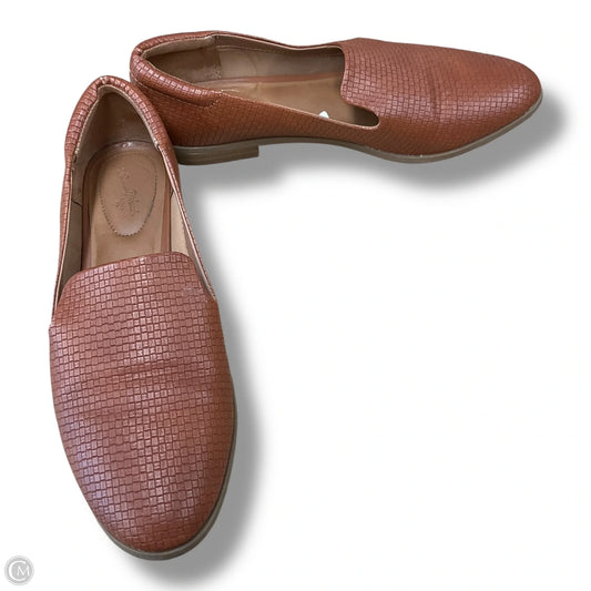 Shoes Flats By Universal Thread In Brown, Size: 9.5