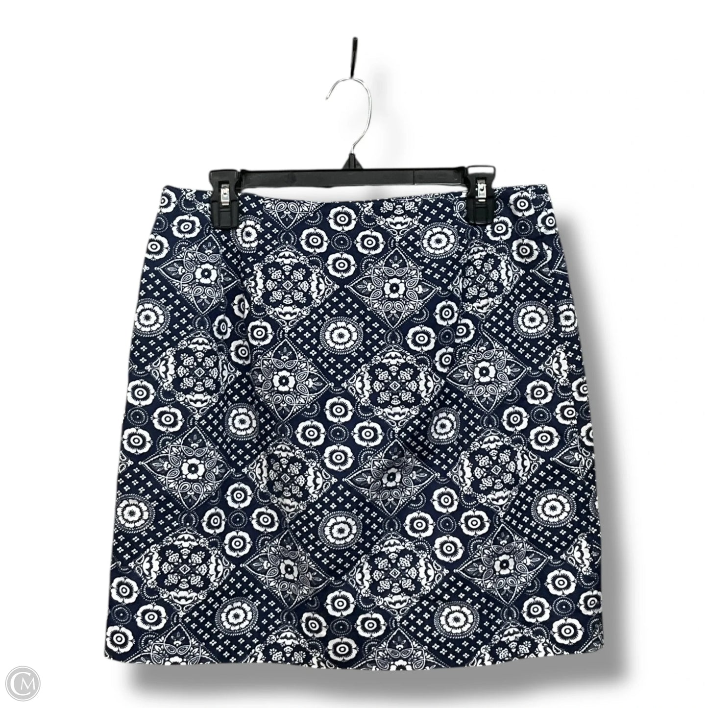 Skirt Mini & Short By Talbots In Blue & White, Size: M