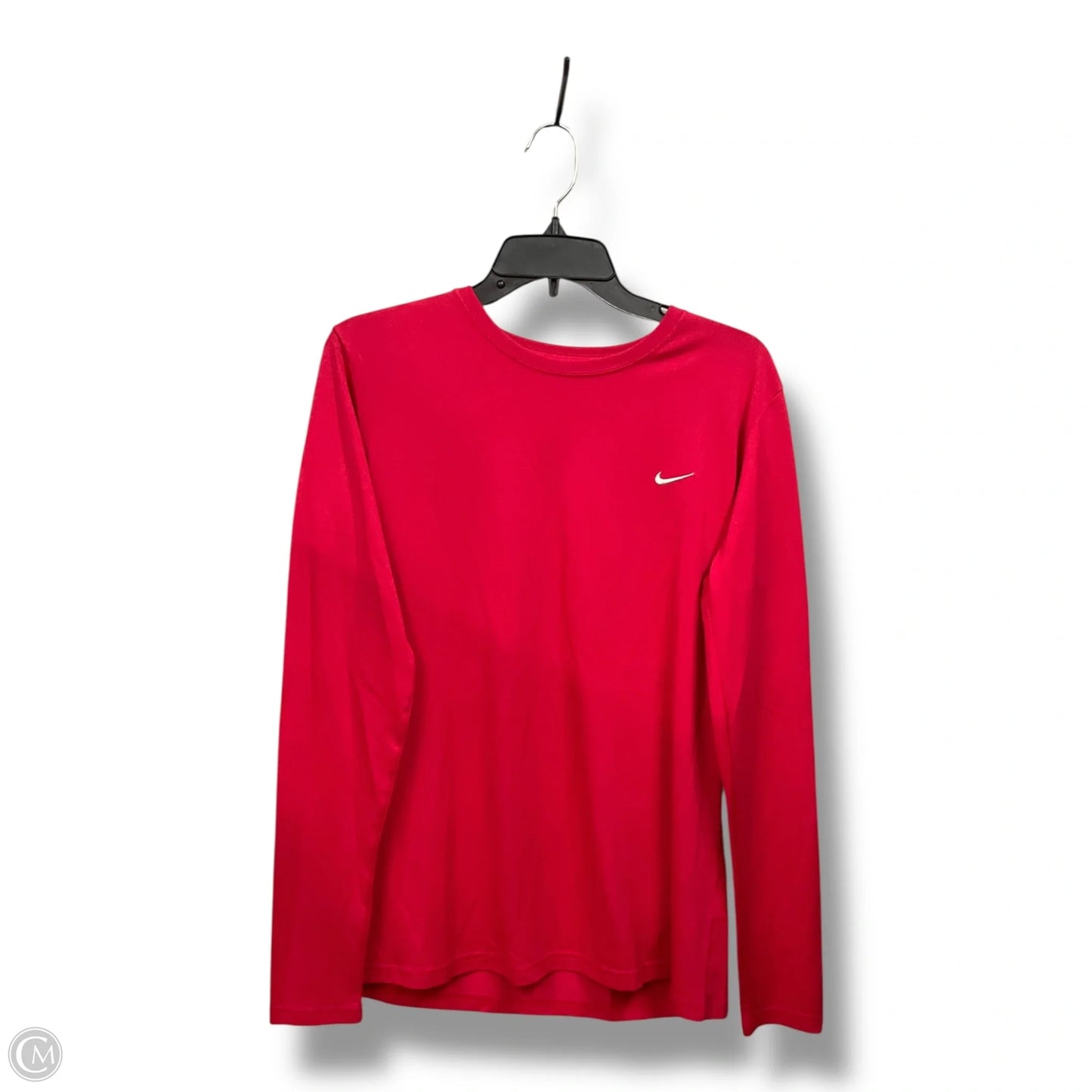 Athletic Top Long Sleeve Crewneck By Nike Apparel In Pink, Size: L