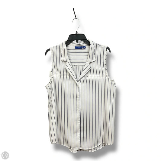 Tunic Sleeveless By Apt 9 In Striped Pattern, Size: Xxl