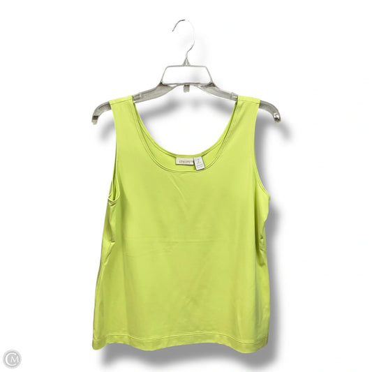 Tank Top By Chicos In Chartreuse, Size: L