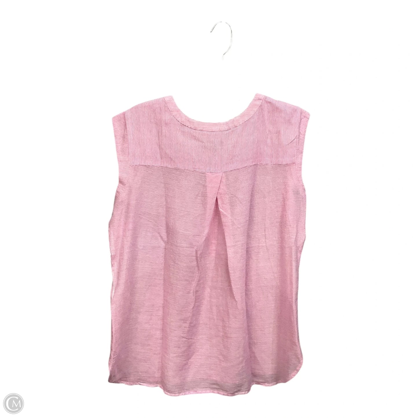 Top Sleeveless By Talbots In Striped Pattern, Size: L