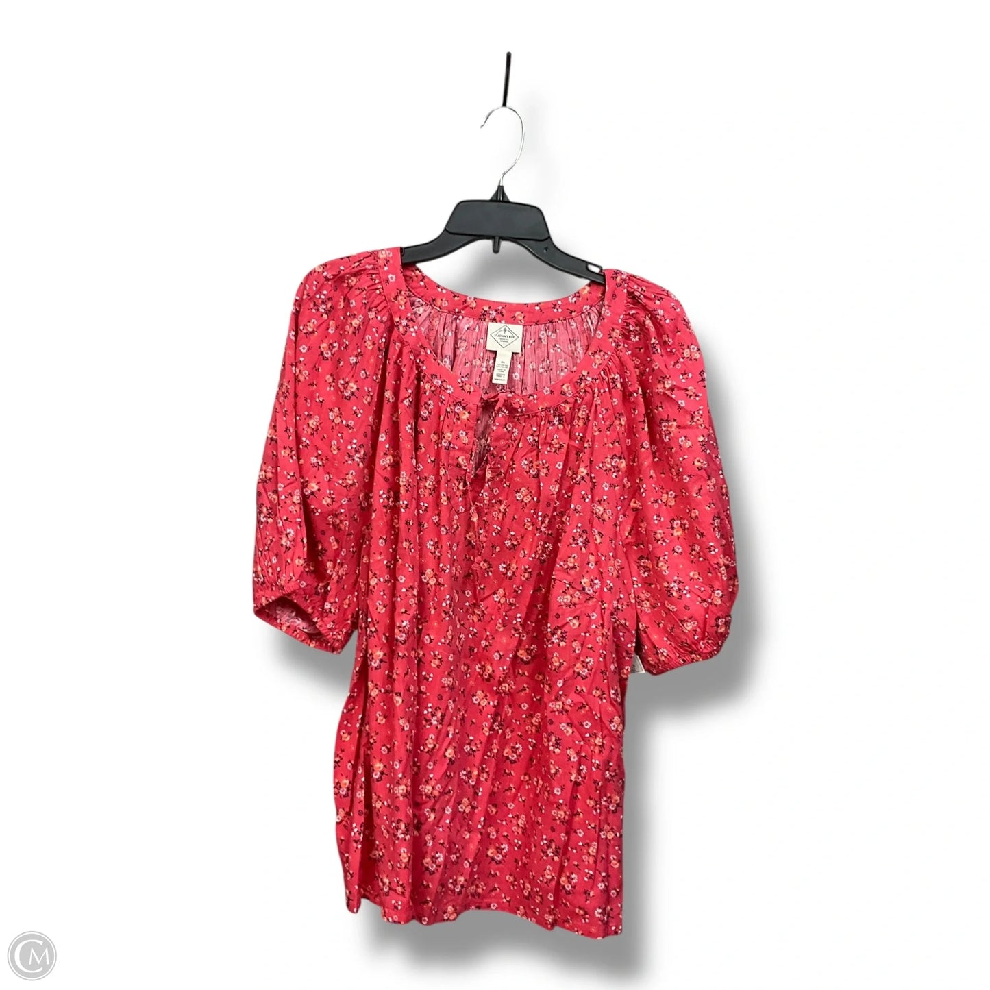 Top Short Sleeve By St Johns Bay In Floral Print, Size: 3x