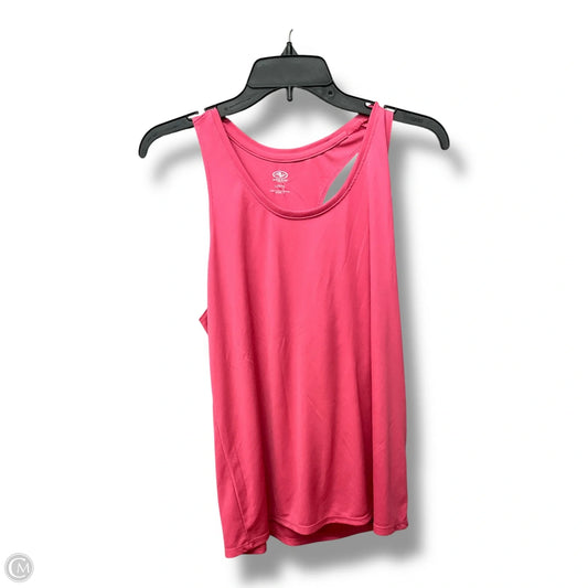 Athletic Tank Top By Athletic Works In Pink, Size: L