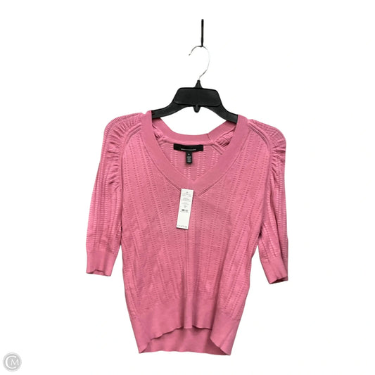 Sweater Short Sleeve By White House Black Market In Pink, Size: S
