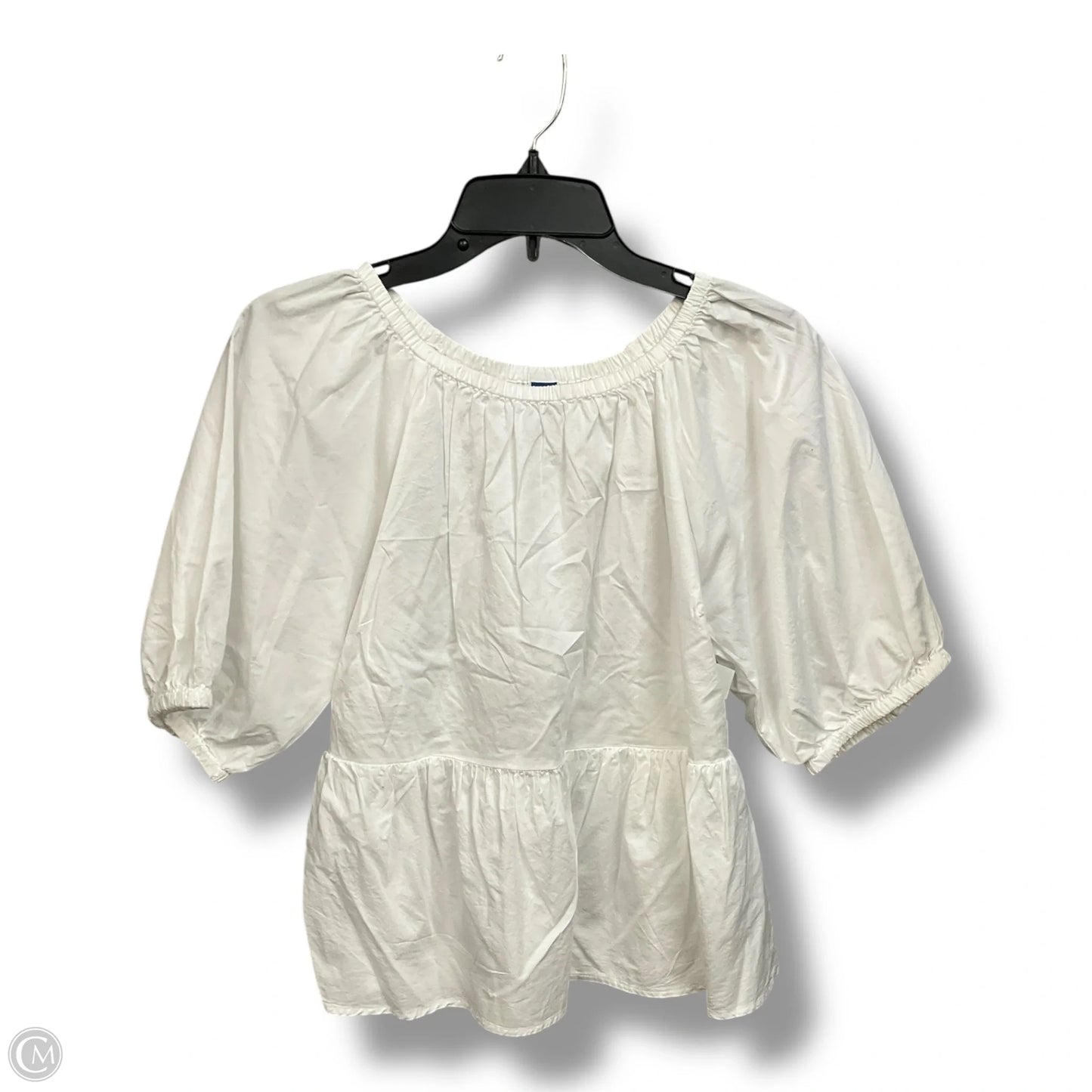 Top Short Sleeve By Old Navy In White, Size: M