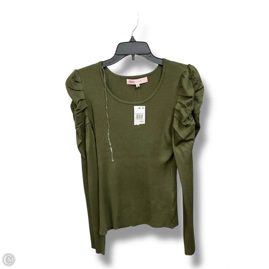 Top Long Sleeve By Clothes Mentor In Green, Size: L
