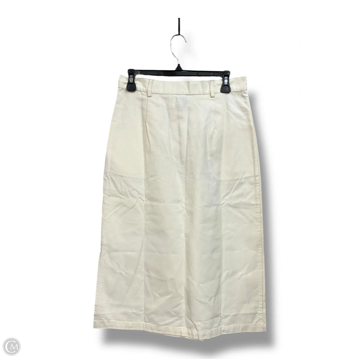 Skirt Midi By Clothes Mentor In Cream, Size: M