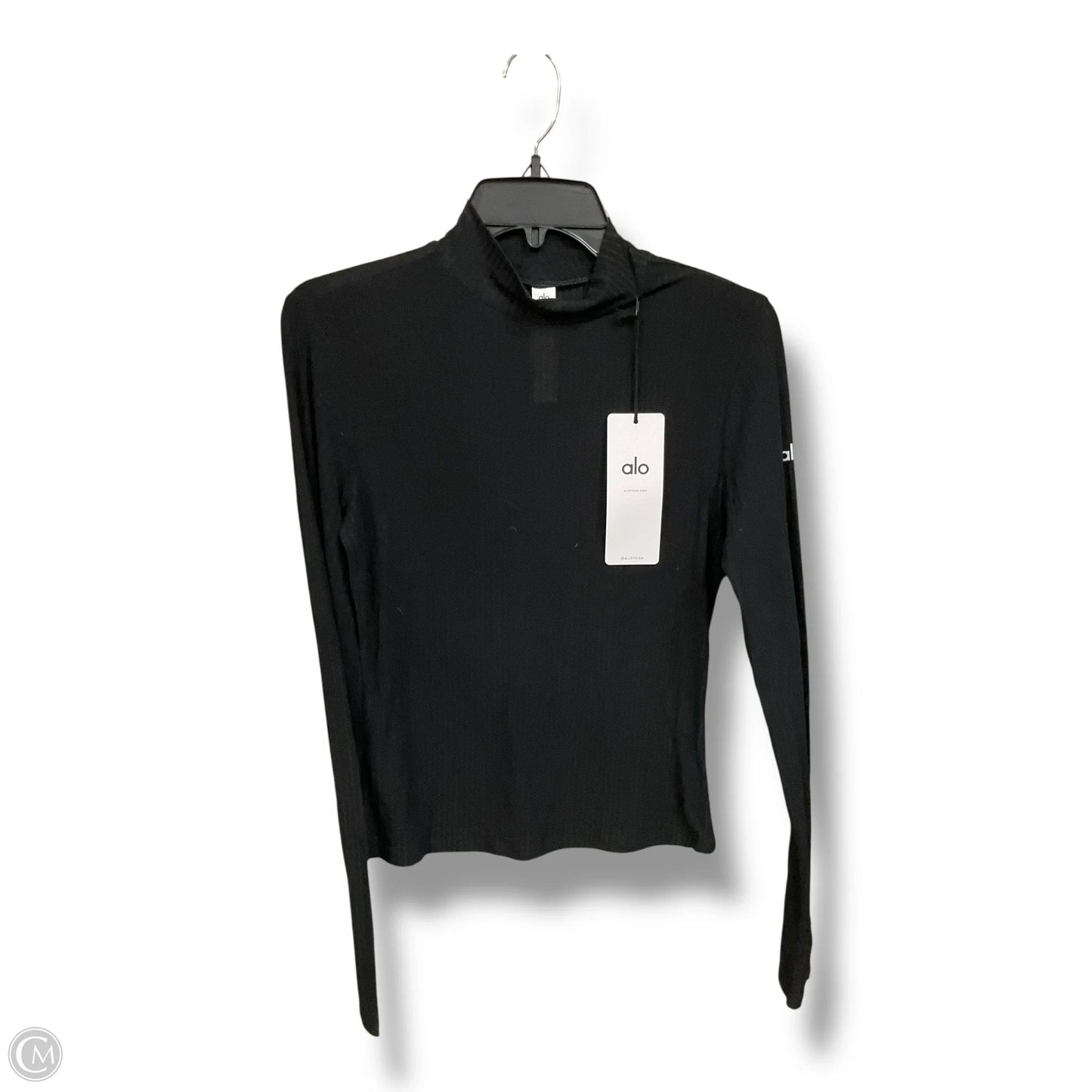 Athletic Top Long Sleeve Crewneck By Alo In Black, Size: M
