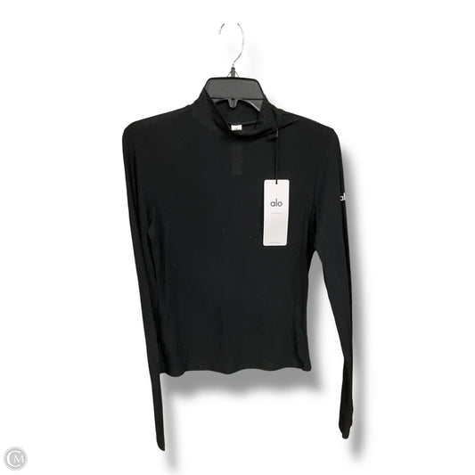 Athletic Top Long Sleeve Crewneck By Alo In Black, Size: M
