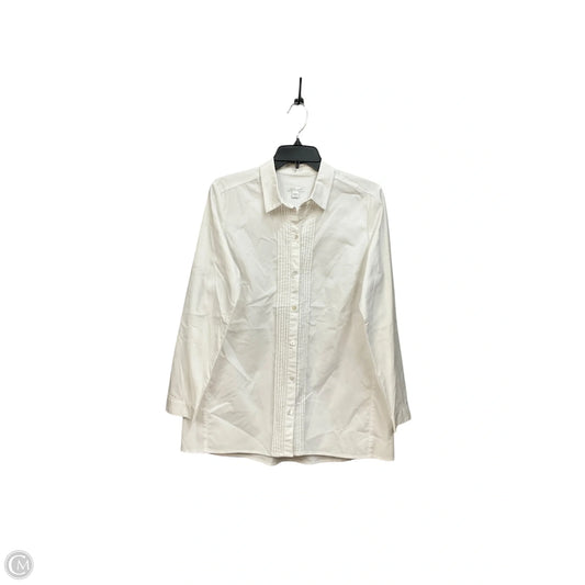 Blouse Long Sleeve By J. Jill In White, Size: S