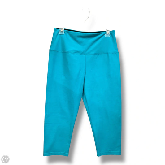 Athletic Capris By Lysse In Aqua, Size: L