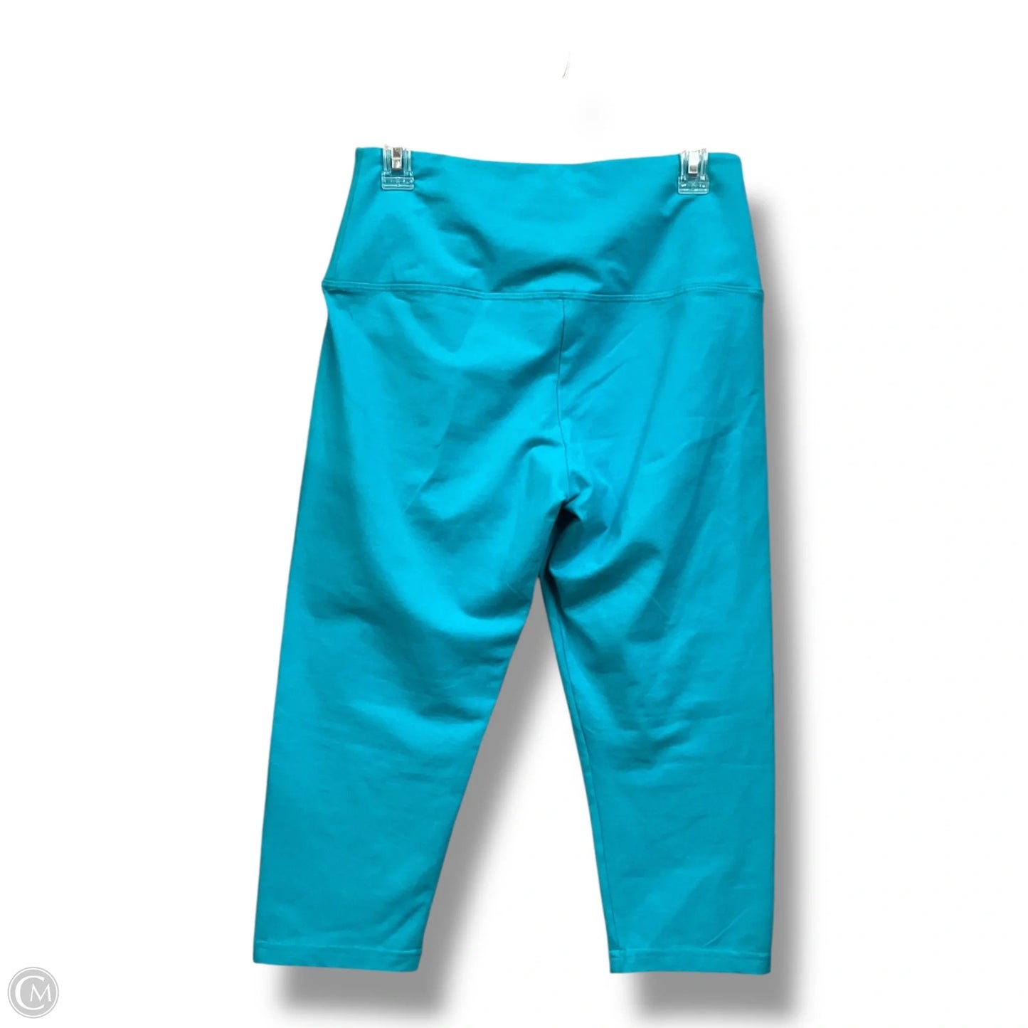 Athletic Capris By Lysse In Aqua, Size: L