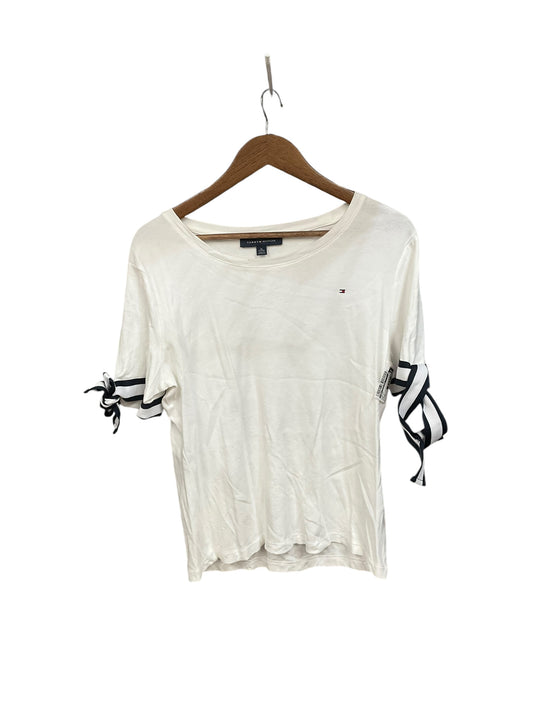 Top Short Sleeve By Tommy Hilfiger In White, Size: Xl